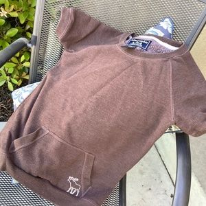 Women junior short sleeve sweatshirt